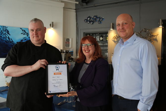 Small Business Big Heart Winner with Certificate