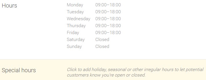 Topline comms opening hours