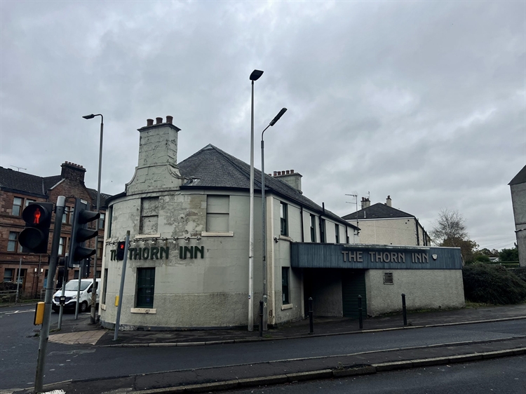 Buy a closed public house in johnstone town centre