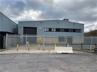 industrial warehouse with secure - 1