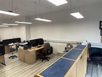 vacant office space with - 3
