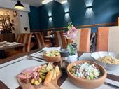 newly-fitted modern décor restaurant