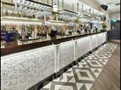 vibrant high street bar