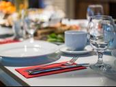 restaurant with three bed
