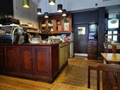 café bistro with alcohol