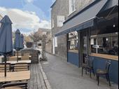 hackney restaurant with outside