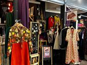 vintage clothes stall