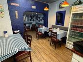 extremely busy greek restaurant