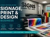 long-established print signage design