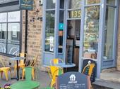 very popular independent coffee